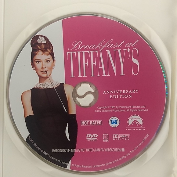 Breakfast at Tiffany's Anniversary Edition DVD, Audrey Hepburn, George P… - Picture 8 of 14